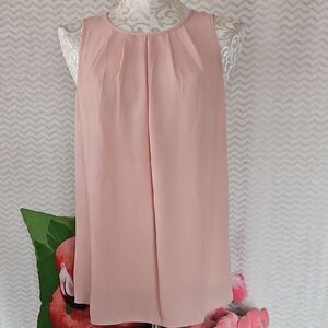 Sleeveless Peach Colored Blouse